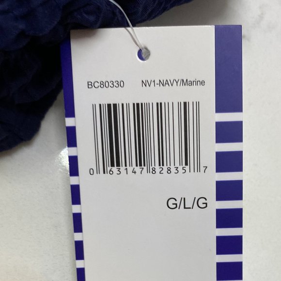 NWT Beach Couture Navy Marine Bikini Bottom swimsuit - Picture 10 of 14